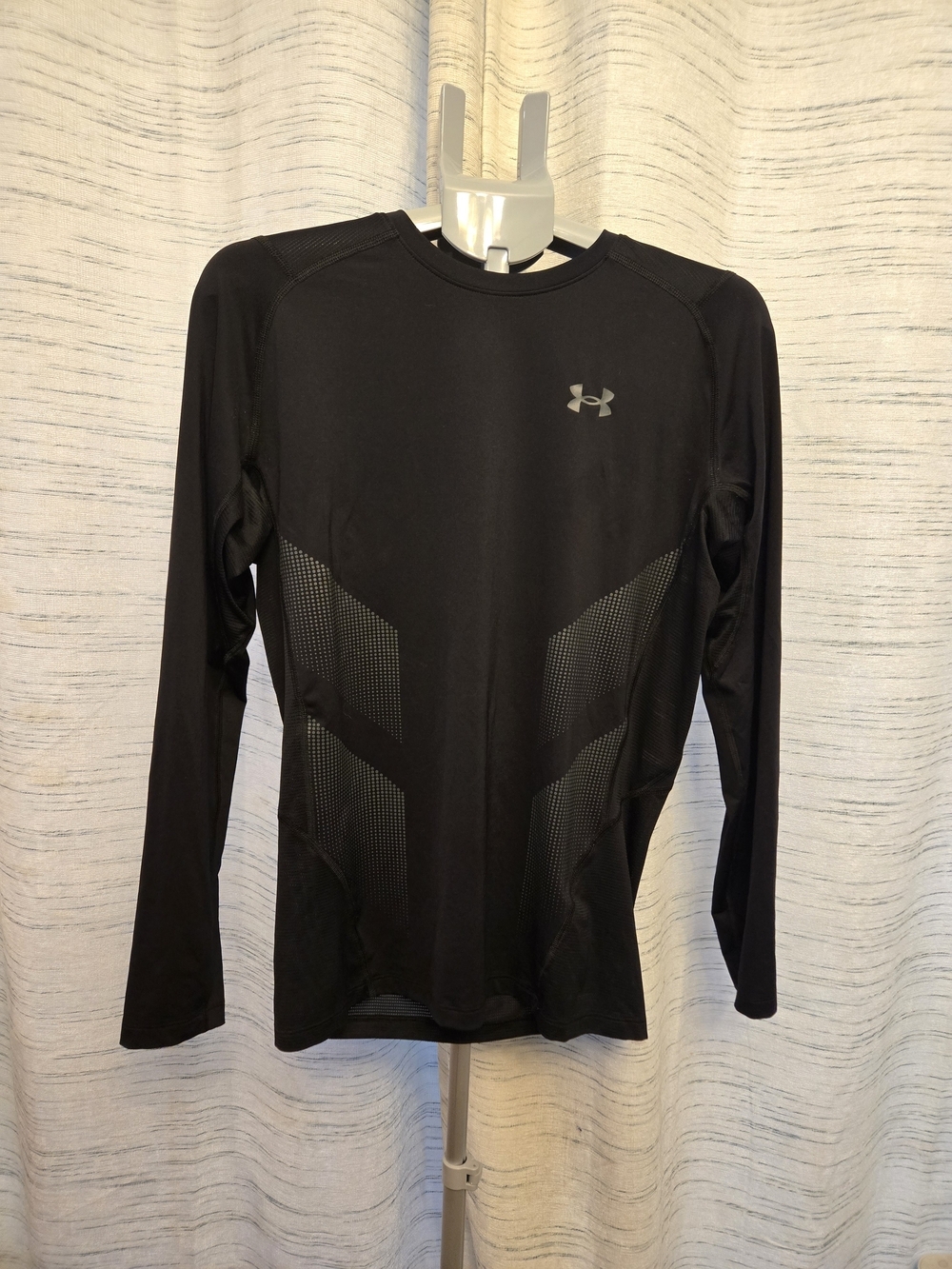 Under Armour HeatGear Compression Long Sleeve Shirt XL Black